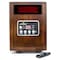 Iliving Infrared Portable Space Heater with Dual Heating System, 1500W, Walnut Wooden Cabinet ILG-918 - alternate 1
